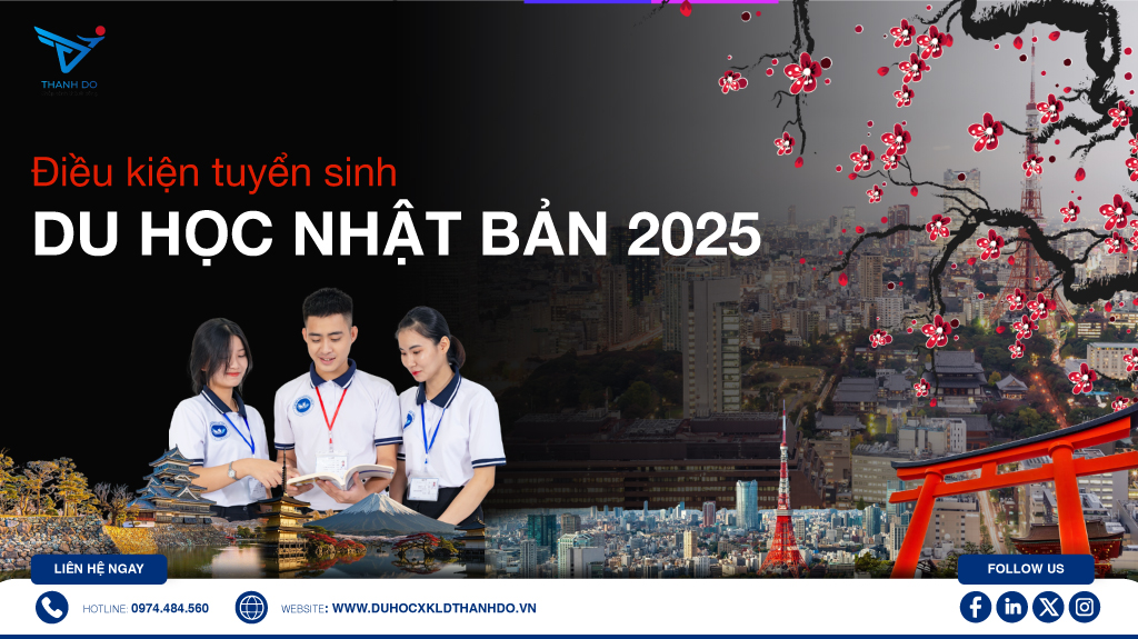 Điều kiện tuyển sinh du học Nhật Bản 2025