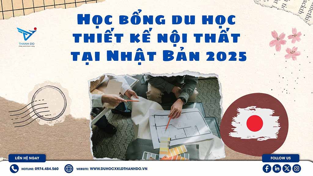 Học bổng du học thiết kế nội thất tại Nhật Bản 2025