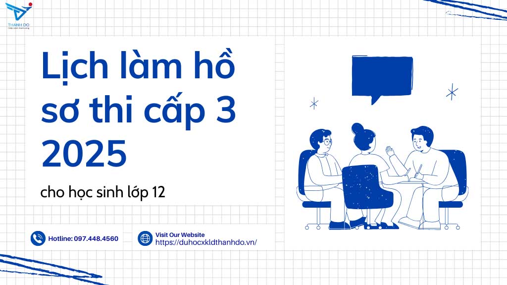 Lịch làm hồ sơ thi cấp 3 2025