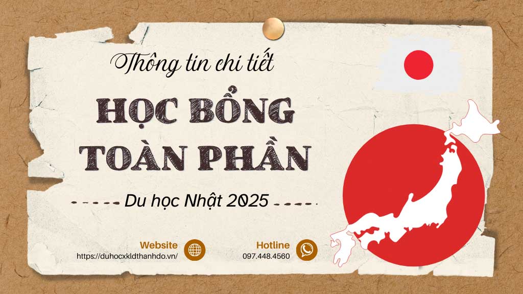 Thông tin chi tiết học bổng toàn phần du học Nhật 2025