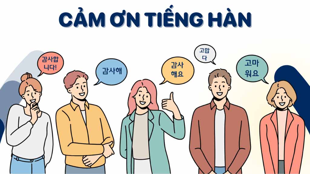 Các cách nói cảm ơn trong tiếng Hàn tùy theo tình huống