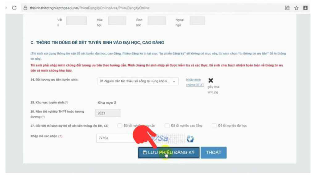 Hướng dẫn cách đăng ký dự thi tốt nghiệp THPT trực tuyến 2025