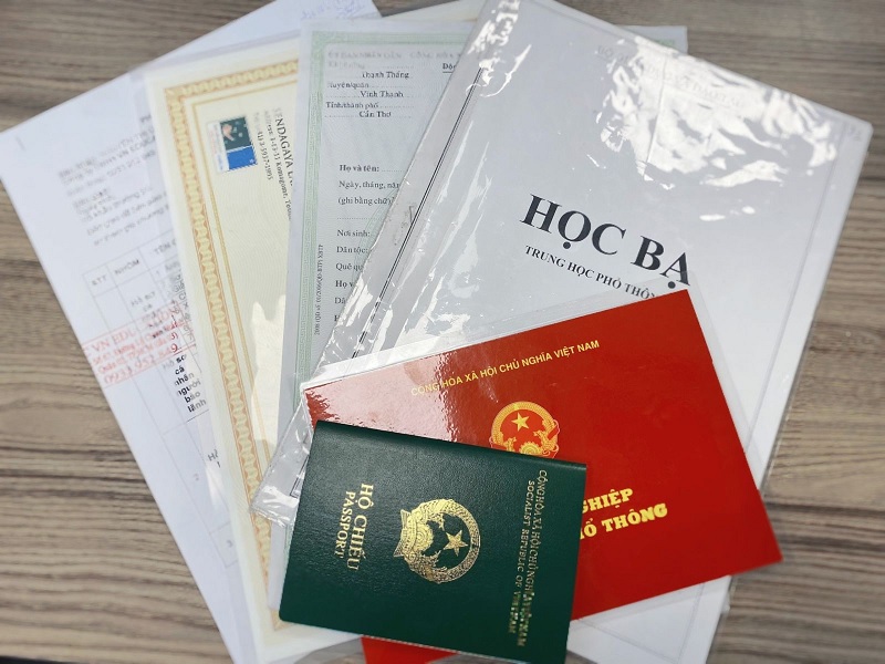 Các giấy tờ liên quan đến học vấn du học Nhật