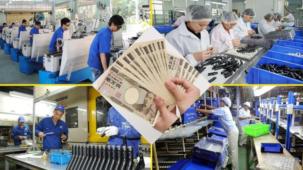 Mức lương của đơn hàng đúc nhựa ở Nhật Bản