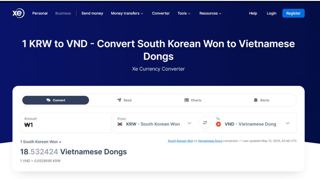 Quy đổi 1 triệu won sang tiền Việt qua các ngân hàng