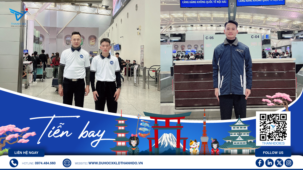 Công ty xuất khẩu lao động Nhật Bản Thành Đô tiễn bay thực tập sinh tuần 2 tháng 1 năm 2025