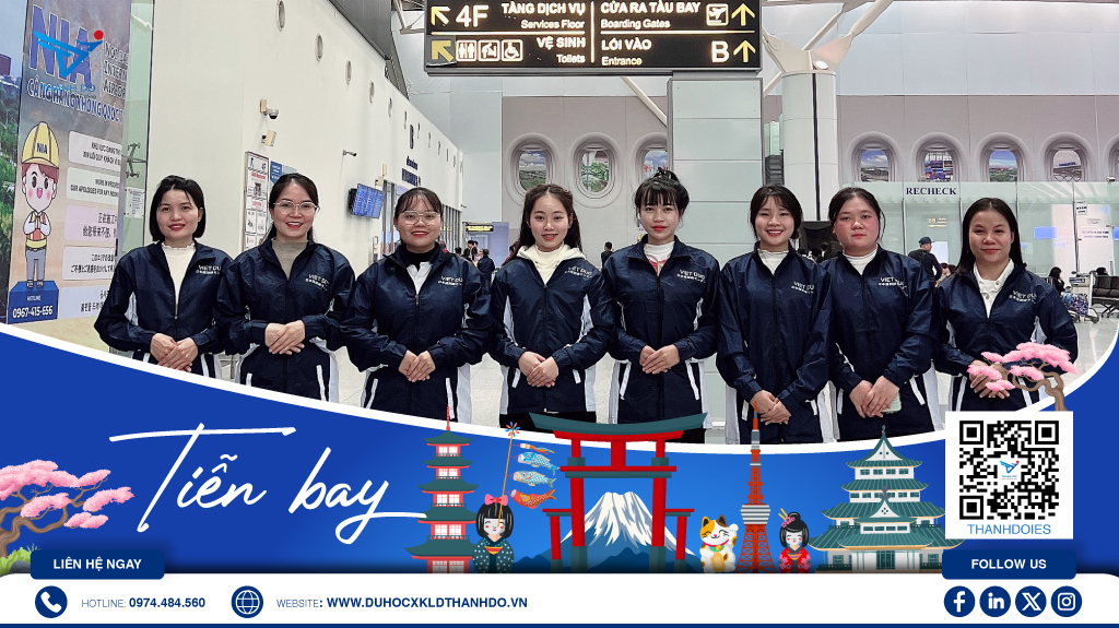 Công ty xuất khẩu lao động Nhật Bản Thành Đô tiễn bay thực tập sinh tuần 2 tháng 1 năm 2025